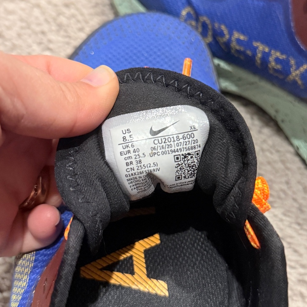 Nike PEGASUS TRAIL 2 GTX 'MYSTIC DATES BLUE', 8.5 - Picture 7 of 8